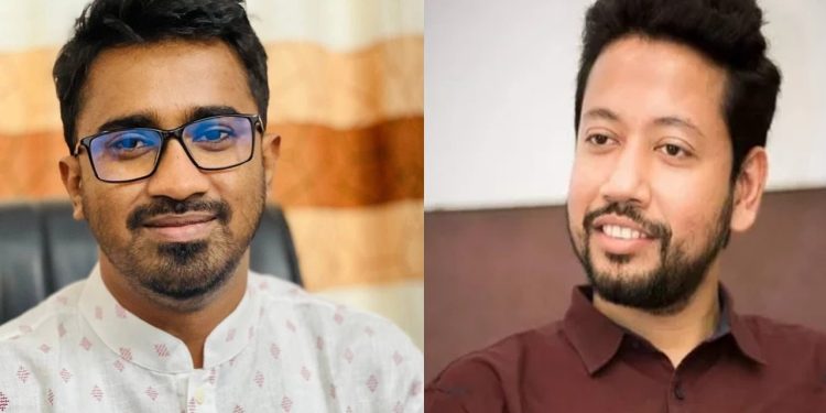 রাশেদ খাঁন (বাঁয়ে) ও সুশান্ত পাল (ডানে)। ছবি : সংগৃহীত