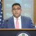 মার্কিন পররাষ্ট্র মন্ত্রণালয়ের উপ-মুখপাত্র বেদান্ত প্যাটেল। ছবি : সংগৃহীত