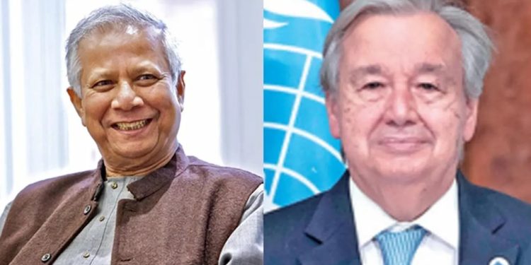 অন্তর্বর্তীকালীন সরকারকে জাতিসংঘ মহাসচিবের চিঠি