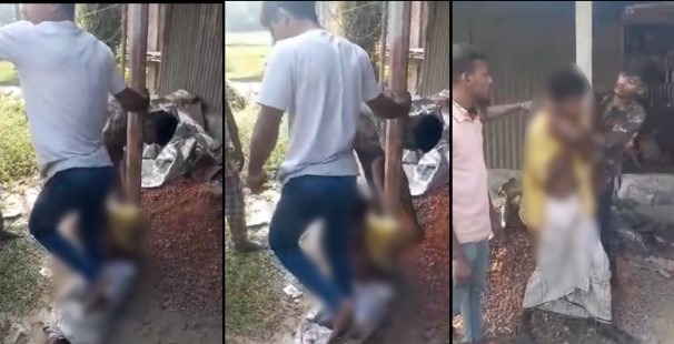 গাজীপুরে চোর সন্দেহে যুবককে খুঁটির সঙ্গে বেঁধে নির্যাতন