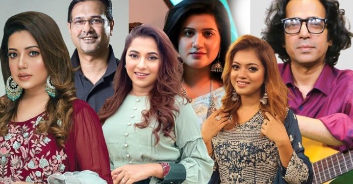 আবারও গানের ভুবনে সরব হয়ে উঠেছেন তারকা শিল্পীরা