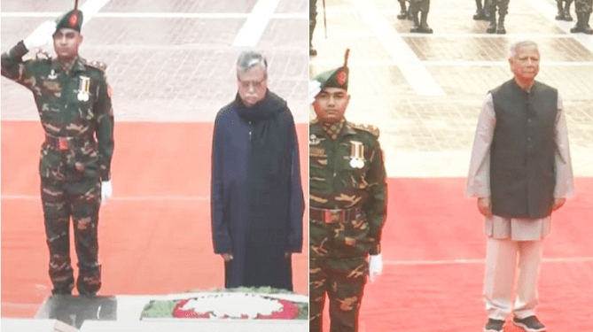 শহিদ বুদ্ধিজীবীদের প্রতি রাষ্ট্রপতি-প্রধান উপদেষ্টার শ্রদ্ধা