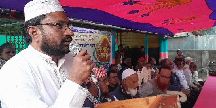 দর্শনার কেরুতে নফর সংগঠনের উদ্যোগে দোয়া ও মিলাদ