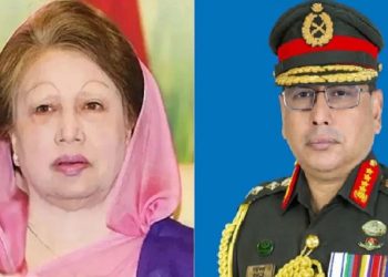 বিএনপির চেয়ারপারসন বেগম খালেদা জিয়ার শারীরিক অবস্থার খোঁজখবর নিতে গুলশানের বাসভবনে সেনাপ্রধান