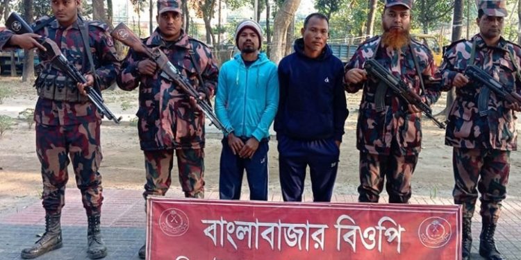 সিলেট সীমান্তে ভারতীয় দুই নাগরিক আটক