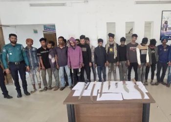 টঙ্গীতে পুলিশের অভিযান ২৪ ঘণ্টায় ১৮ ছিনতাইকারী গ্রেফতার