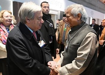 জাতিসংঘ মহাসচিবের সঙ্গে প্রধান উপদেষ্টার সাক্ষাৎ