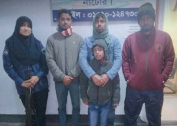 নাটোরের নলডাঙ্গা থানা পুলিশের সহযোগিতায় হারিয়ে যাওয়া রিয়াদ ফিরে পেল পরিবার