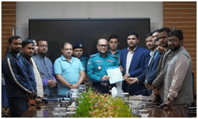 গাজীপুর মহানগরের আইনশৃঙ্খলা পরিস্থিতি উন্নয়নে জিএমপি কমিশনারের সঙ্গে ইসলামী ছাত্রশিবিরের মতবিনিময় ও স্মারকলিপি প্রদান