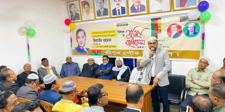 শ্রীপুরে পৌর বিএনপির উদ্যোগে শহীদ রাষ্ট্রপতি জিয়াউর রহমানের ৮৯ তম জন্মবার্ষিকী পালিত