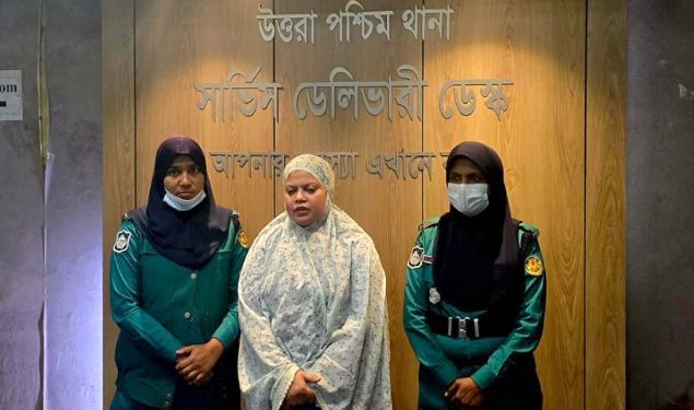 রাজধানীর উত্তরা থেকে যুব মহিলা লীগের সভানেত্রী গ্রেফতার