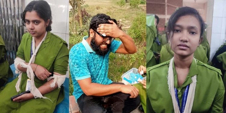 শহীদ তাজউদ্দীন নার্সিং কলেজে বহিরাগতদের হামলায় ৫০ শিক্ষার্থী আহত