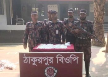 দামুড়হুদা সীমান্তে ২৪ কেজি ৯শ গ্রাম ভারতীয় রুপা উদ্ধার