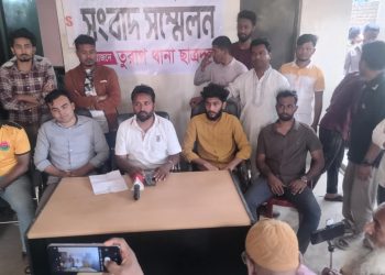 তুরাগে ছাত্রদল নেতার সংবাদ সম্মেলন