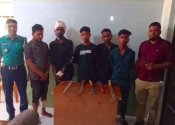 গাজীপুরে ছিনতাই ও ডাকাতি প্রস্তুতির ৫ জন আটক