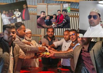 কাওরাইদে “প্রবাসী সোহেলের উদ্যোগে “খেলার সরঞ্জাম বিতরণ