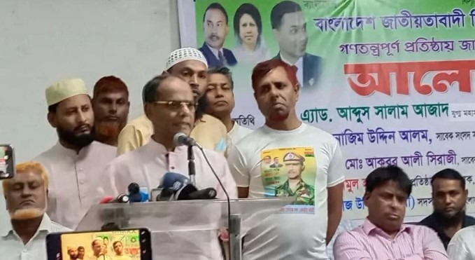 হাসিনার পতন বিএনপির ১৭ বছরের আন্দোলনের ফসল : সালাম আজাদ