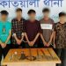 রাজধানীর কোতোয়ালী এলাকায় ডাকাতির প্রস্তুতিকালে দেশীয় অস্ত্রসহ গ্রেফতার ৫