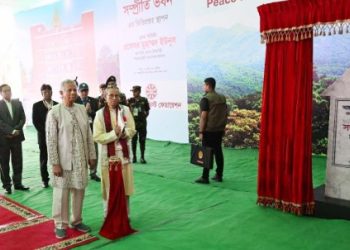 বৌদ্ধ বিহারে সম্প্রীতি ভবনের ভিত্তিপ্রস্তর স্থাপন করলেন প্রধান উপদেষ্টা