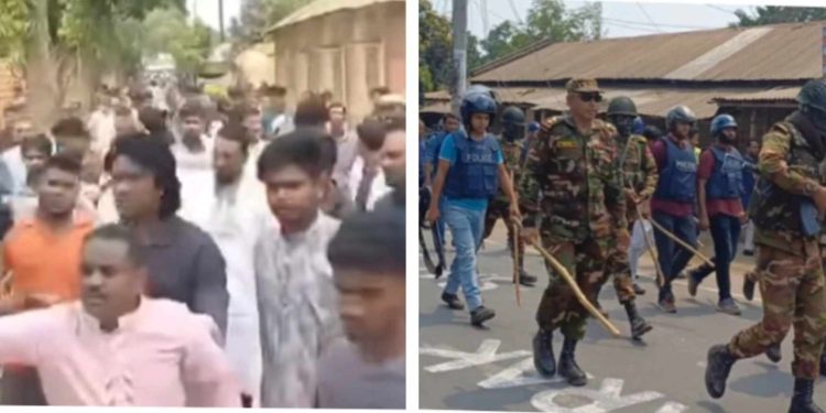 নাটোরে লালপুরে জয় বাংলা শ্লোগান দেওয়াকে কেন্দ্র করে আওয়ামী লীগ ও বিএনপির মধ্যে সংঘর্ষ-গুলিবৃদ্ধসহ আহত-৫