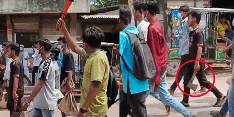 গাজীপুরে নাগরিক ঐক্যের ব্যানারে অস্ত্রসহ বিক্ষোভ মিছিল, দুজন আটক