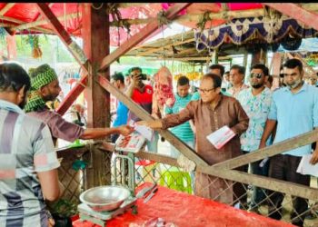 নাটোরের সিংড়ায় বিএনপির ৩১ দফার লিফলেট বিতরণ