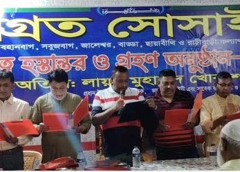 যারা সাভারের শান্তি নষ্ট করতে চায়,তারা সাভারের শত্রু,জনগনের শত্রু-পৌর মেয়র প্রার্থী লায়ন মোঃ খোরশেদ আলম