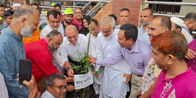 জুলাই-আগস্ট গণঅভ্যুত্থানে শহীদদের স্মরণে গাজীপুরে বৃক্ষরোপণ