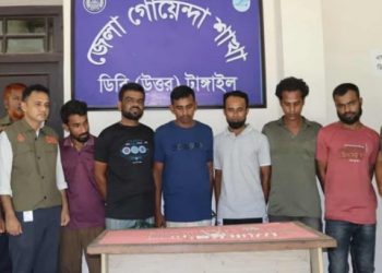 টাঙ্গাইলে আন্তঃজেলা ডাকাত দলের ৭ সদস্য গ্রেফতার