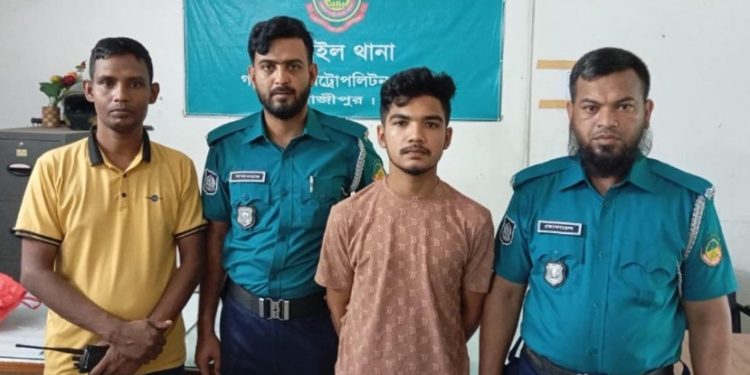 গাজীপুরে ধর্ষণচেষ্টা মামলার আসামি গ্রেপ্তার