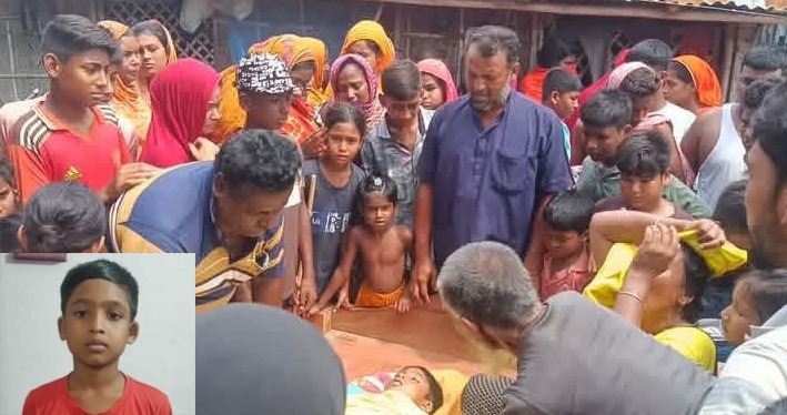 দামুড়হুদায় ছাদ থেকে বৈদ্যুতিক তারের উপর পড়ে শিশুর মৃত্যু