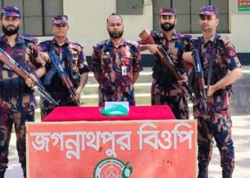 জগন্নাথপুর সীমান্তে ১ কেজি ৬৫০ গ্রাম রুপার বল উদ্ধার