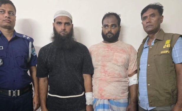 গাজীপুরে পুলিশের ওপর হামলা করে ছিনিয়ে নেওয়া সন্ত্রাসী সুমন ও রাজীব গ্রেফতার
