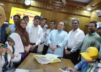 টঙ্গীতে টাইফয়েড টিকাদান ক্যাম্পেইন উদ্বোধন