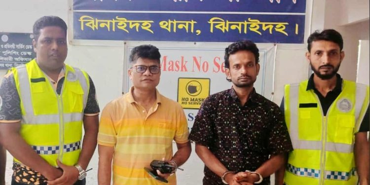 ঝিনাইদহের আলোচিত কাঠের দোকানের মধ্যে গৃহবধূর লাশের রহস্য উন্মোচন ও ঘাতক স্বামী গ্রেফতার