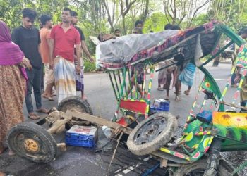 নাটোরের বড়াইগ্রামে সড়ক দুর্ঘটনায় স্বামীর মৃত্যুর ১১ ঘন্টা পর স্ত্রী’র মৃত্যু-দুই ছেলে হাসপাতালে ভর্তি