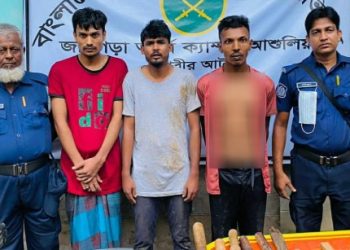 আশুলিয়ায় সেনাবাহিনীর অভিযানে অস্ত্রসহ গ্রেপ্তার ৩