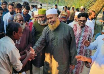 নাটোরের সিংড়ায় জামায়াত প্রার্থীর গণসংযোগ