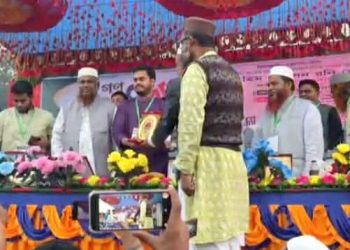 নাটোরে বাগাতিপাড়ায় চাকসু ভিপি ইব্রাহীম রনিকে সংবর্ধনা