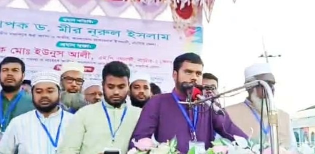 সন্তান হারানোর বিচার না হওয়া পর্যন্ত নির্বাচন হতে দেওয়া হবে না-নাটোরে গনসংবর্ধনায় চাকসু ভিপি রনি