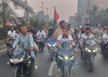 সাভারে আওয়ামী লীগের অপতৎপরতা ঠেকাতে বিএনপির মোটরসাইকেল মোহরাও অবস্থান কর্মসূচি