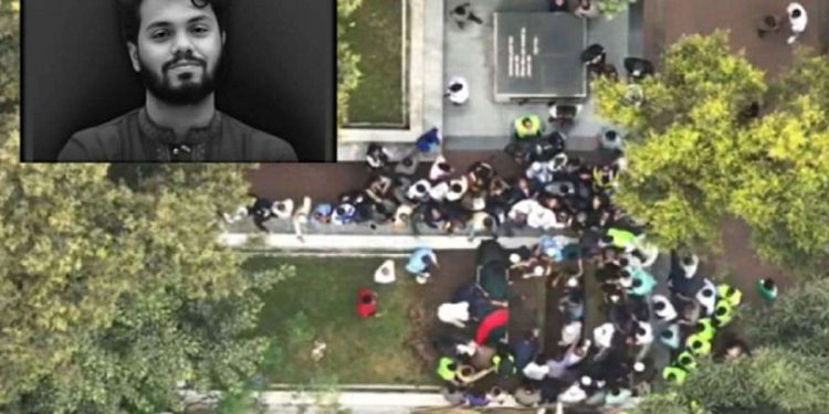 বিদ্রোহী নজরুলের পাশে শায়িত বিপ্লবী, শরীফ ওসমান বিন হাদির জানাজায় হাজারো মানুষের ভিড়