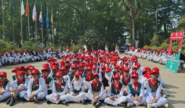 গাজীপুরের কালিয়াকৈরে জাতীয় ক্যাম্প সাইটে রেঞ্জার ক্যাম্প উদ্বোধন