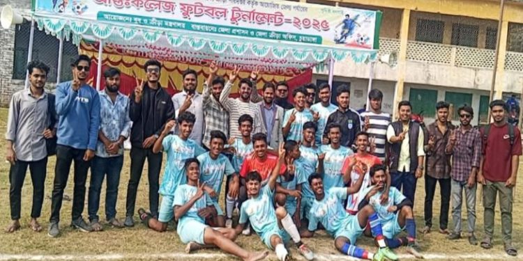 ছচুয়াডাঙ্গা অন্তঃকলেজ ফুটবলে সেমিফাইনালে চার কলেজ