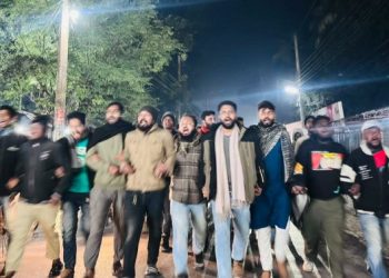 ওসমান হাদীর উপর হামলার প্রতিবাদে আলমডাঙ্গায় গণতান্ত্রিক সংস্কার জোটের বিক্ষোভ